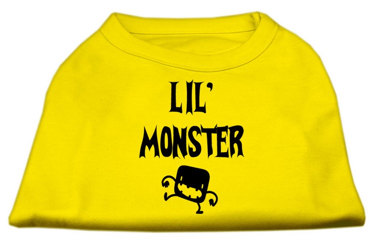 Lil Monster Screen Print Shirts Yellow XS